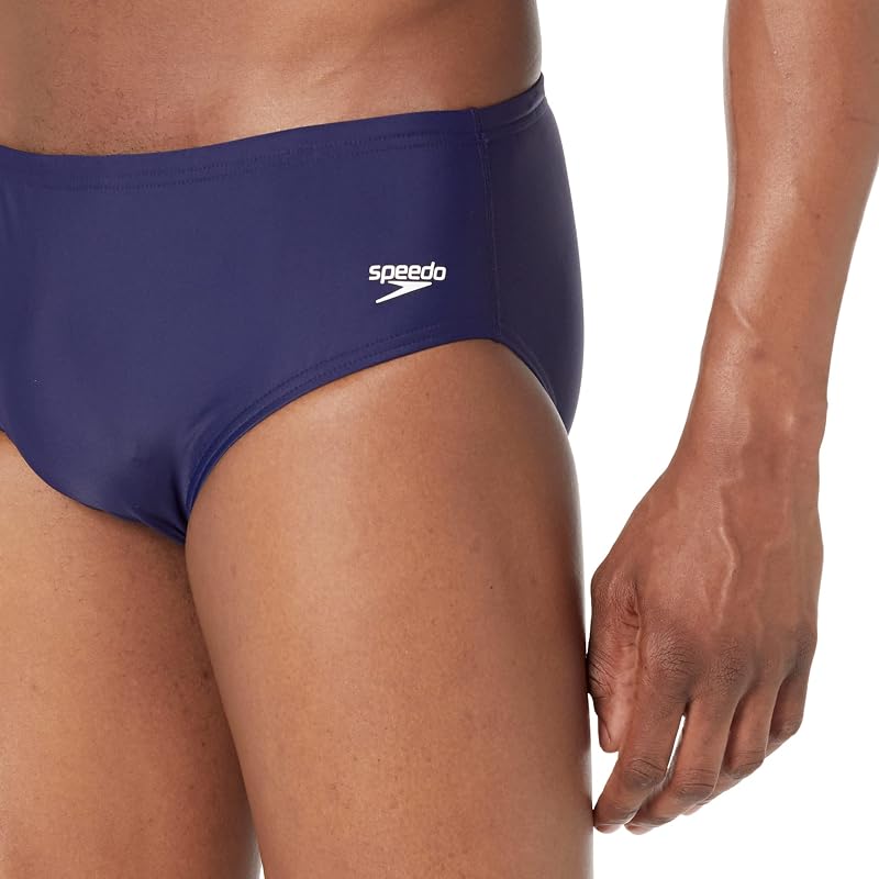 Speedo Men's Swimsuit Brief Powerflex Eco Solid Navy - Size 36