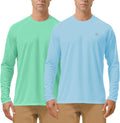 Roadbox Men's UV Sun Protection Shirt - UPF 50+ Long Sleeve SPF Rash Guard for Outdoor Activities