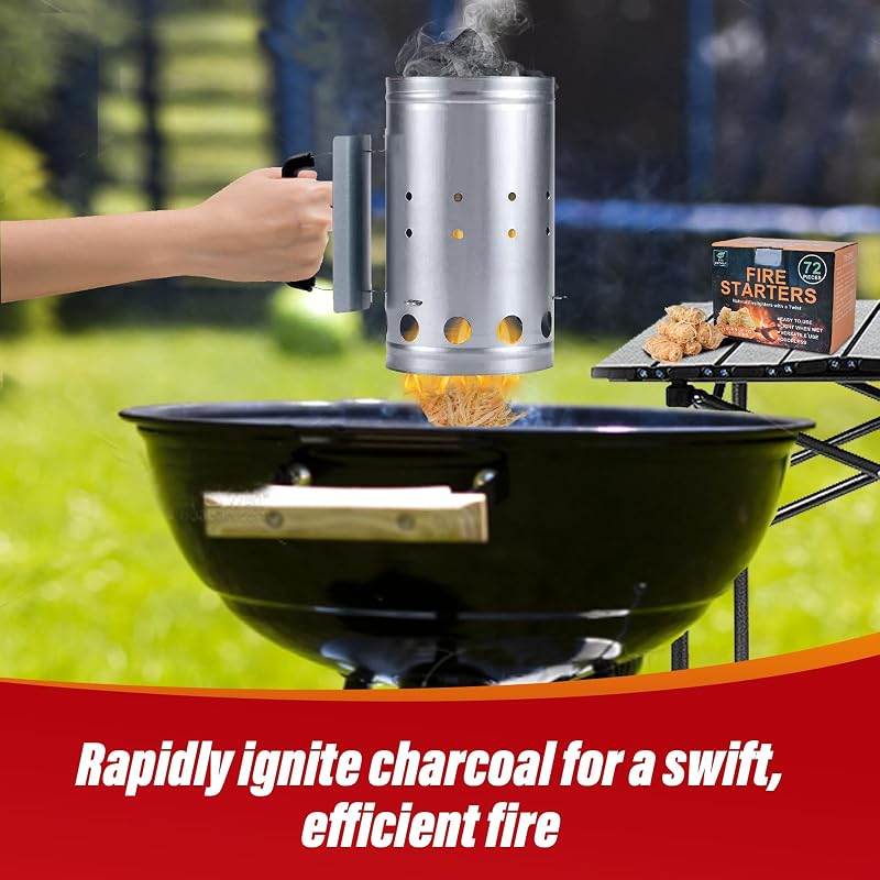 Charcoal Fire Starters for Grill - 150 Premium Natural Tumbleweed, SUNLIFER Variation of THIS listing