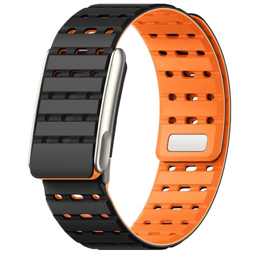 Spapoy Magnetic Sport Band Compatible with Whoop 5.0 Bands for Men Women, Soft Silicone Breathable Adjustable Waterproof Replacement Wristbands for Whoop 5.0 Band One, Peak and Life [Not for Gen 4]