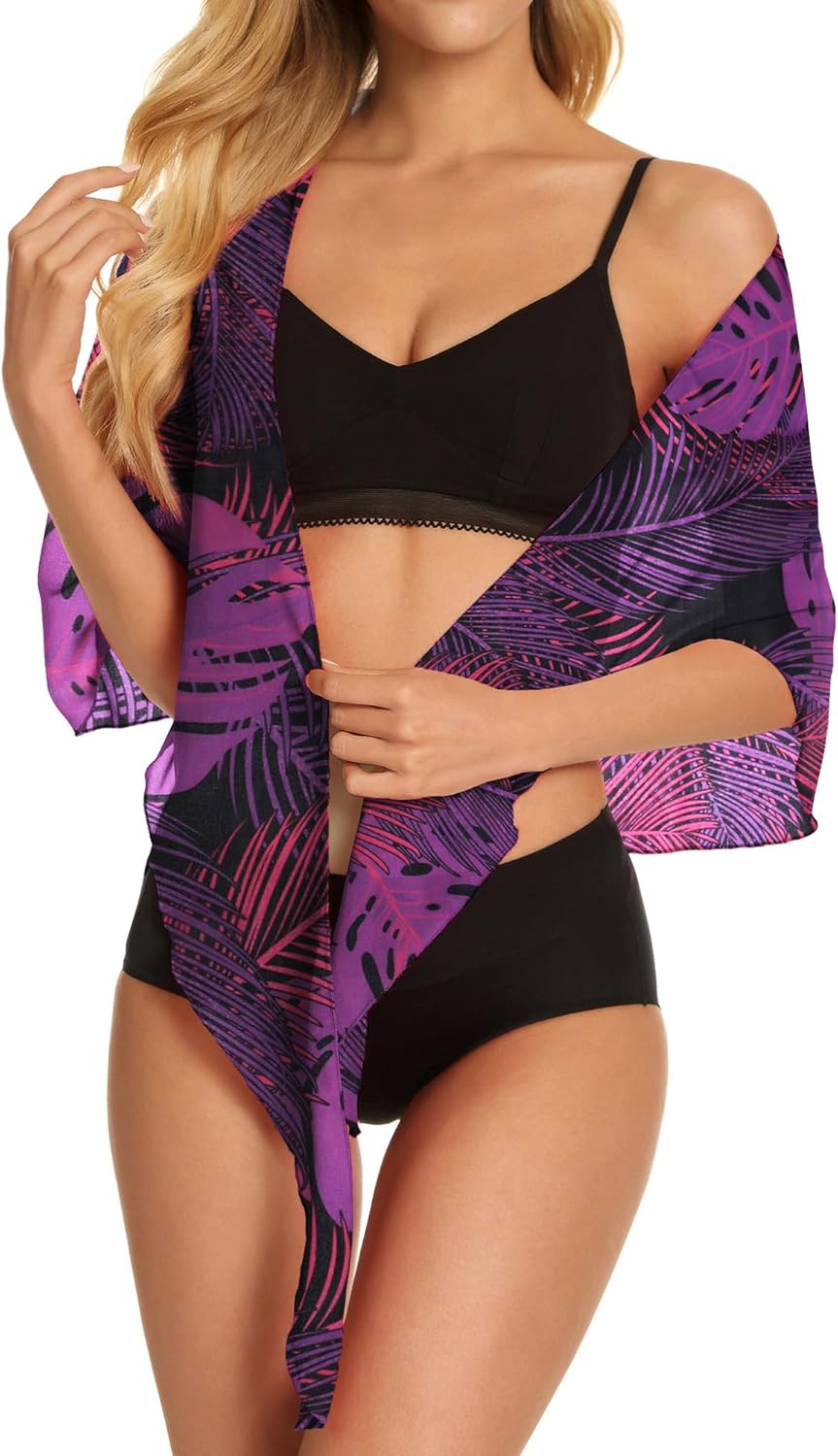 Swimsuit Coverups for Women - Sheer Chiffon Sarong Beach Wrap | Stylish Bikini Skirt