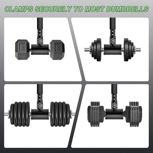 Kipika Adjustable Dumbbell to Barbell Converter - EZ Curling Bar Adapter - Versatile Weightlifting Equipment for Home Gym (A. Barbell Converter)