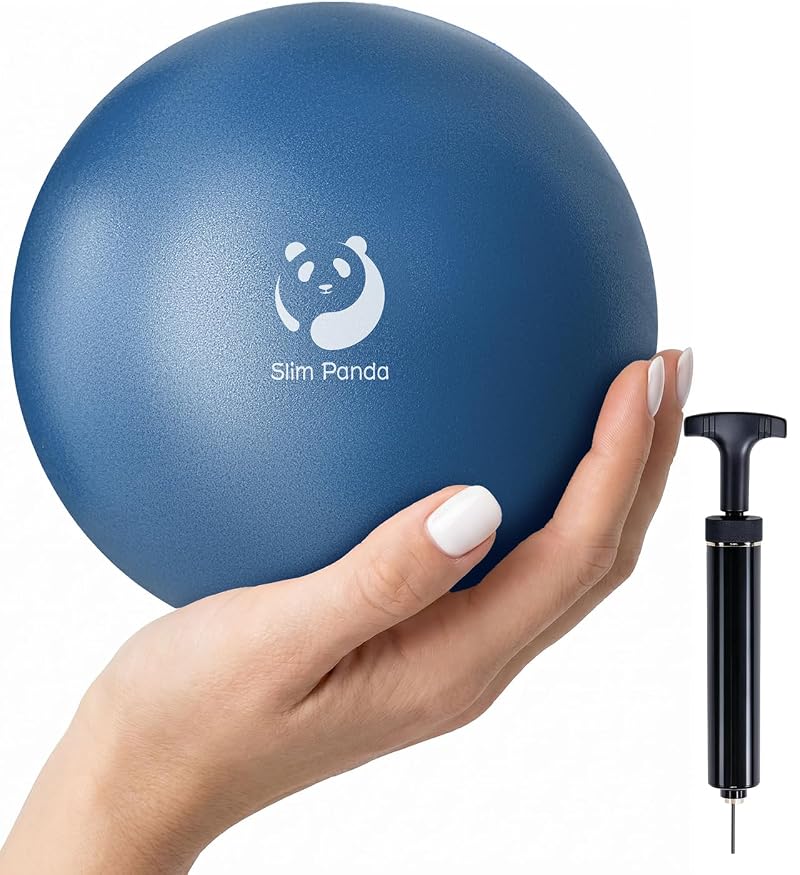 Glacier Blue 6 Inch Mini Pilates Ball with Hand Pump – Slim Panda