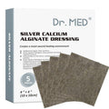 Dr. Med Silver Calcium Alginate Wound Dressing 4"x4" - 5 Pack Non-Adhesive Absorbent Gauze