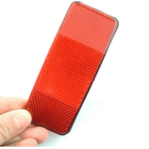 PZRT 1PCS Bicycle Mountain Bike Rear Rack Reflector Accessories Red 98x39mm