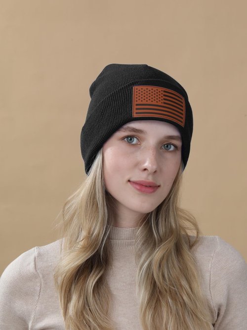 American Flag Beanie Hat Cap Black for Men Women Valentines Gifts USA Tactical Police Army Military Gear Hat Patriots Republican Beanie Gifts