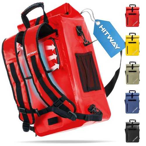 HITWAY 3 in 1 Bike Bag Waterproof Bike Pannier Bag 29L Large Capacity Bike Rack Bag Professional Cycling Accessories for Bicycles