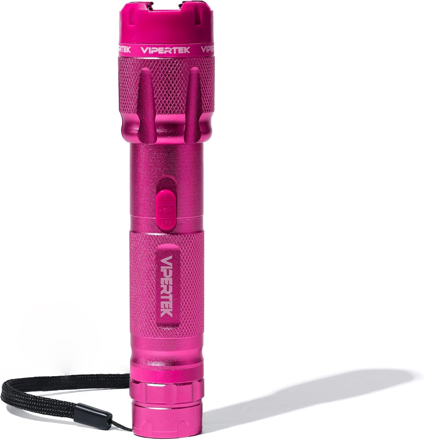 VIPERTEK VTS-T03 Stun Gun - Rechargeable Self Defense Device with LED Flashlight | Pink Color