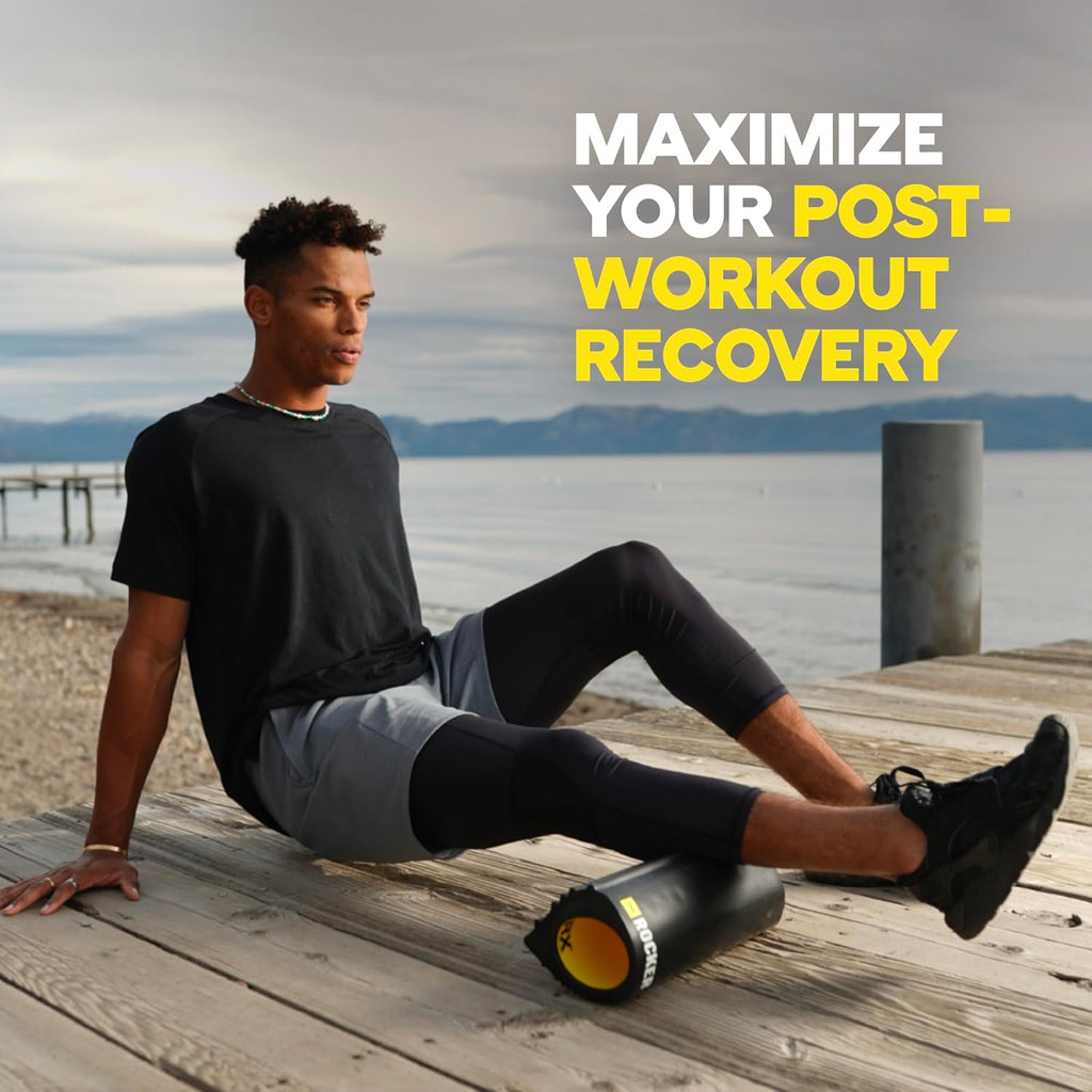 TRX Training Rocker Myofascial Release Roller - Neck & Back Massage Foam Roller, 13 Inches