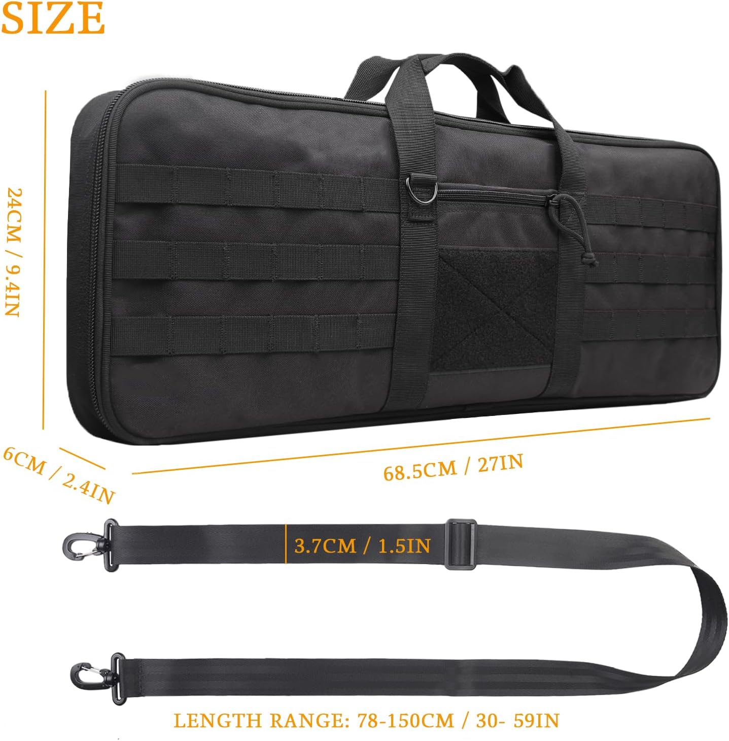 XTACER Tactical Bow Case - Fully Padded MOLLE Recurve Takedown Bow Storage | Durable Protection