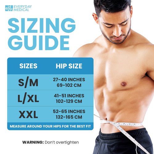 Everyday Medical Umbilical Hernia Belt - For Men and Women – Abdominal Hernia Binder for Belly Button Navel Hernia Support, Helps Relieve Pain for Incisional, Epigastric, Ventral