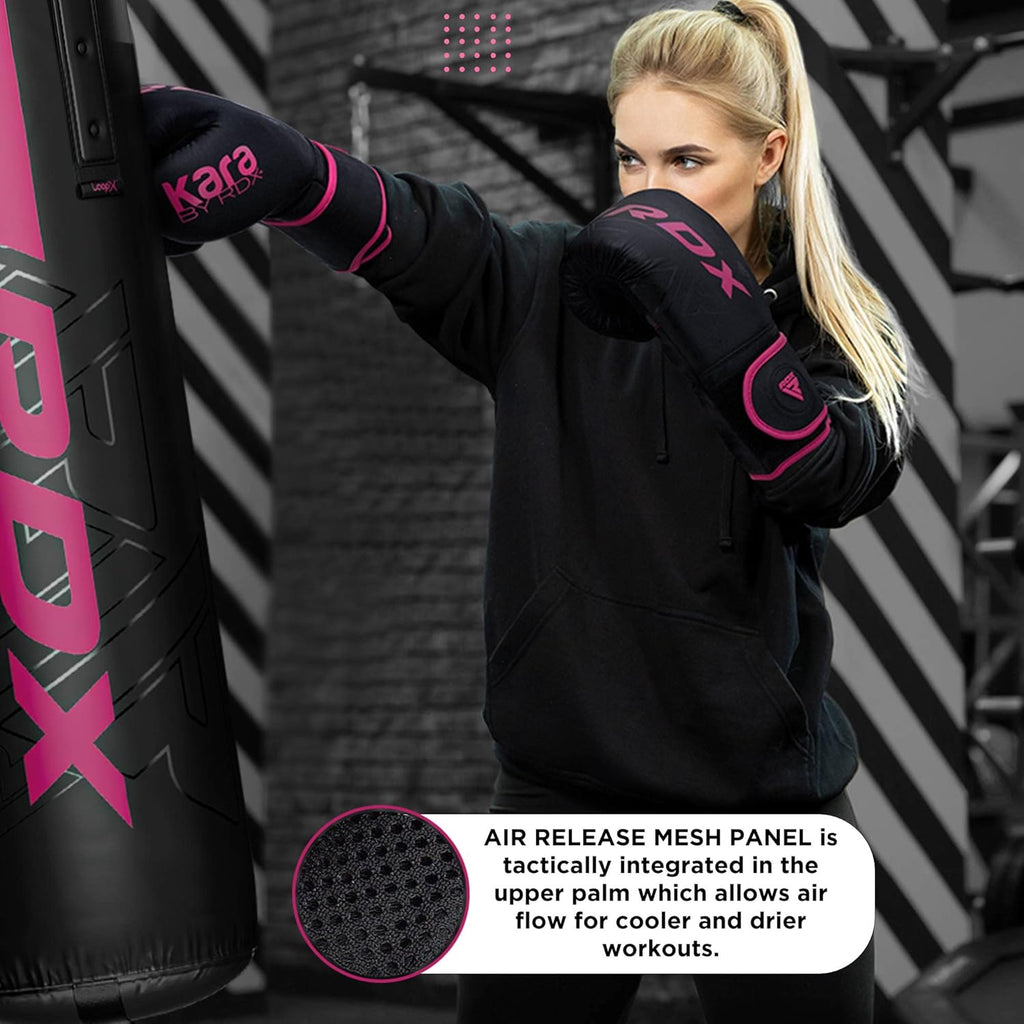 RDX Boxing Gloves - Pro Training & Sparring | Maya Hide Leather for Muay Thai & MMA | Ventilated Palm, 8-18 Oz Options