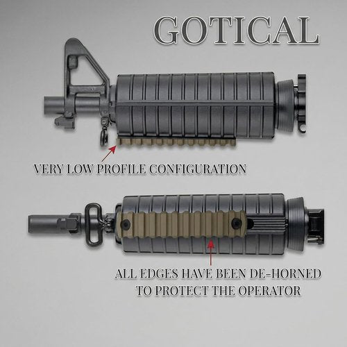 Gotical M-LOK Picatinny Rail Section - 13 Slots for Enhanced Versatility | Flat Dark Earth Finish