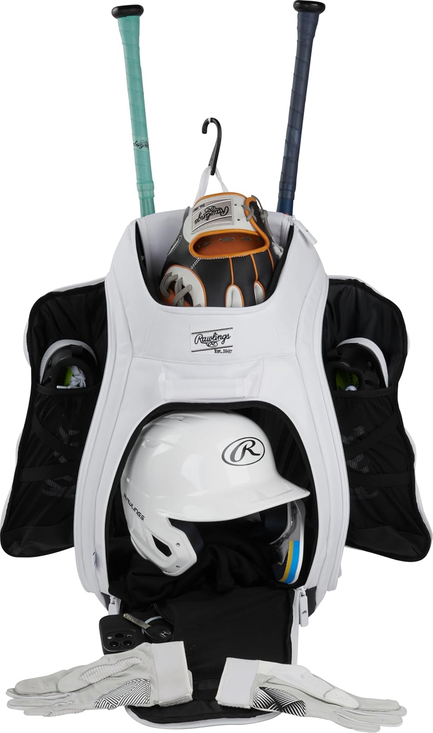 Rawlings | LEGION 2.0 Player's Backpack | Durable Baseball/Softball Gear | Multiple Styles Available