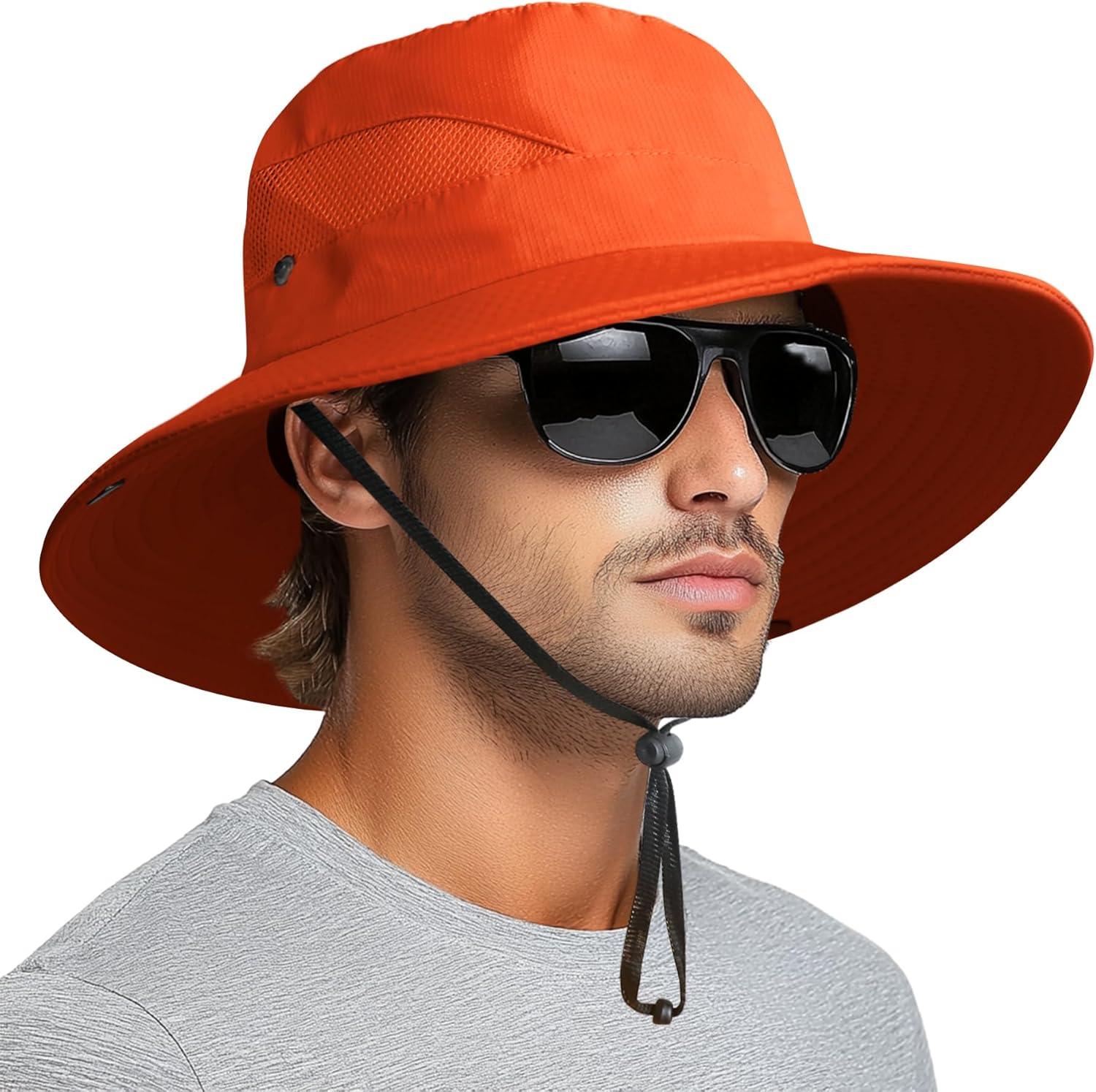 PFFY Sun Bucket Hat - 3” Wide Brim UPF 50+ Protection for Fishing & Beach Activities