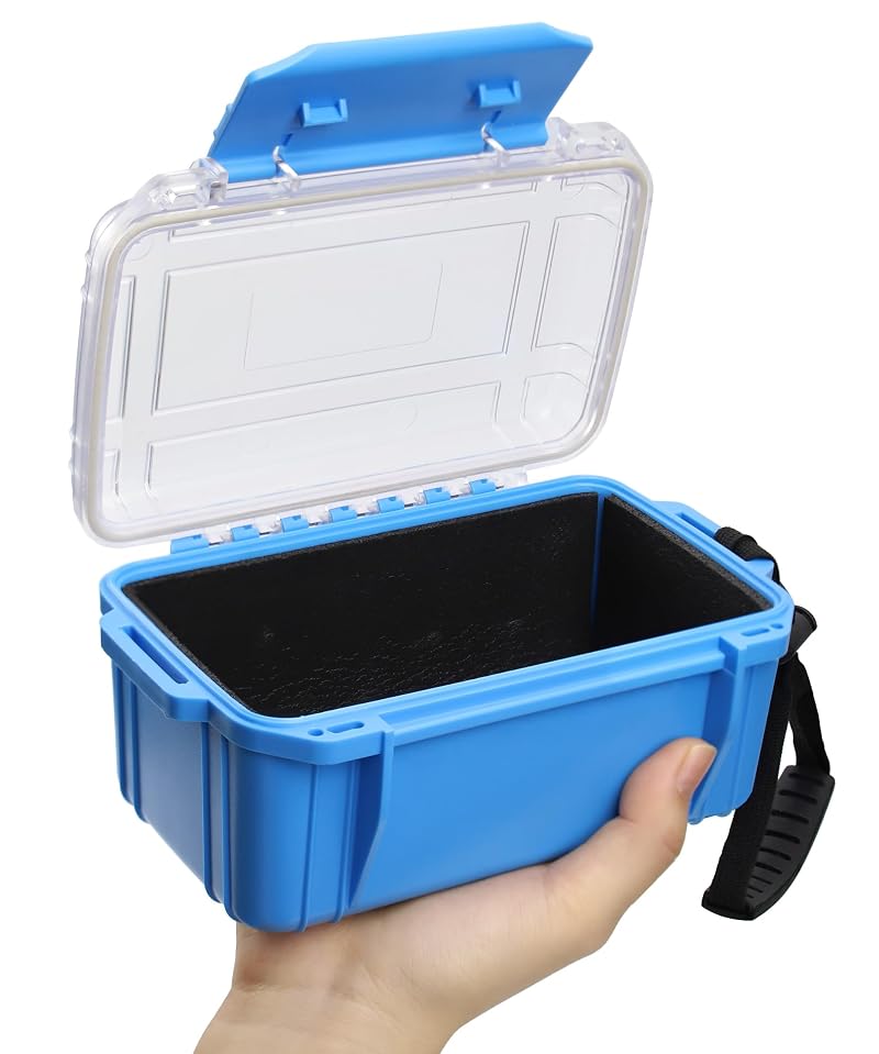 Floating Small Dry Box for Kayaking - Blue Waterproof Storage Container