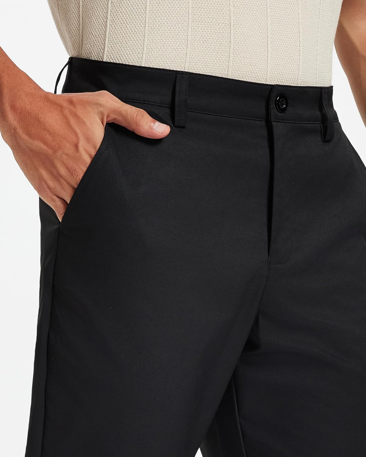 Regine Switzerland Men's Classic Fit Stretch Golf & Dress Pants - All-Day Comfort Trousers 30''/32''/34''
