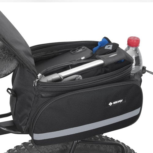Bike Trunk Bag 16L Large Capacity Bicycle Rear Rack Bag with Waterproof Cover, Multifunction Cycling Pannier Bag for Commuting & Outdoor Riding