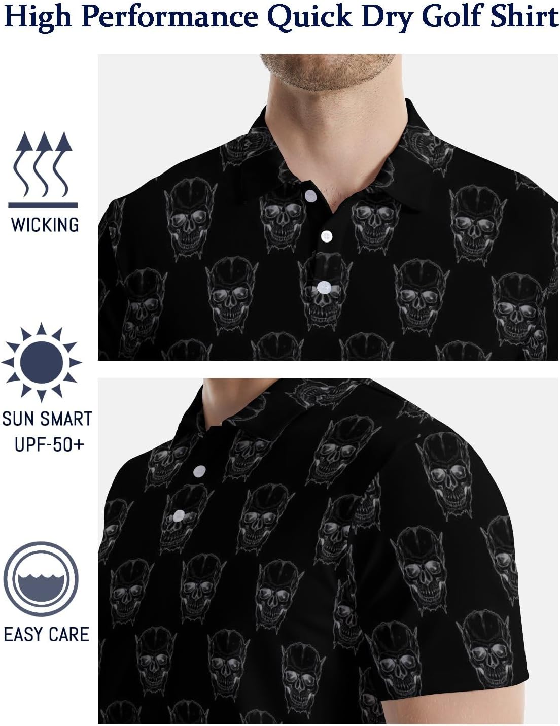 Regine Switzerland Men's Golf Polo Shirts - Short Sleeve, Perfect Gift for Golf Enthusiasts