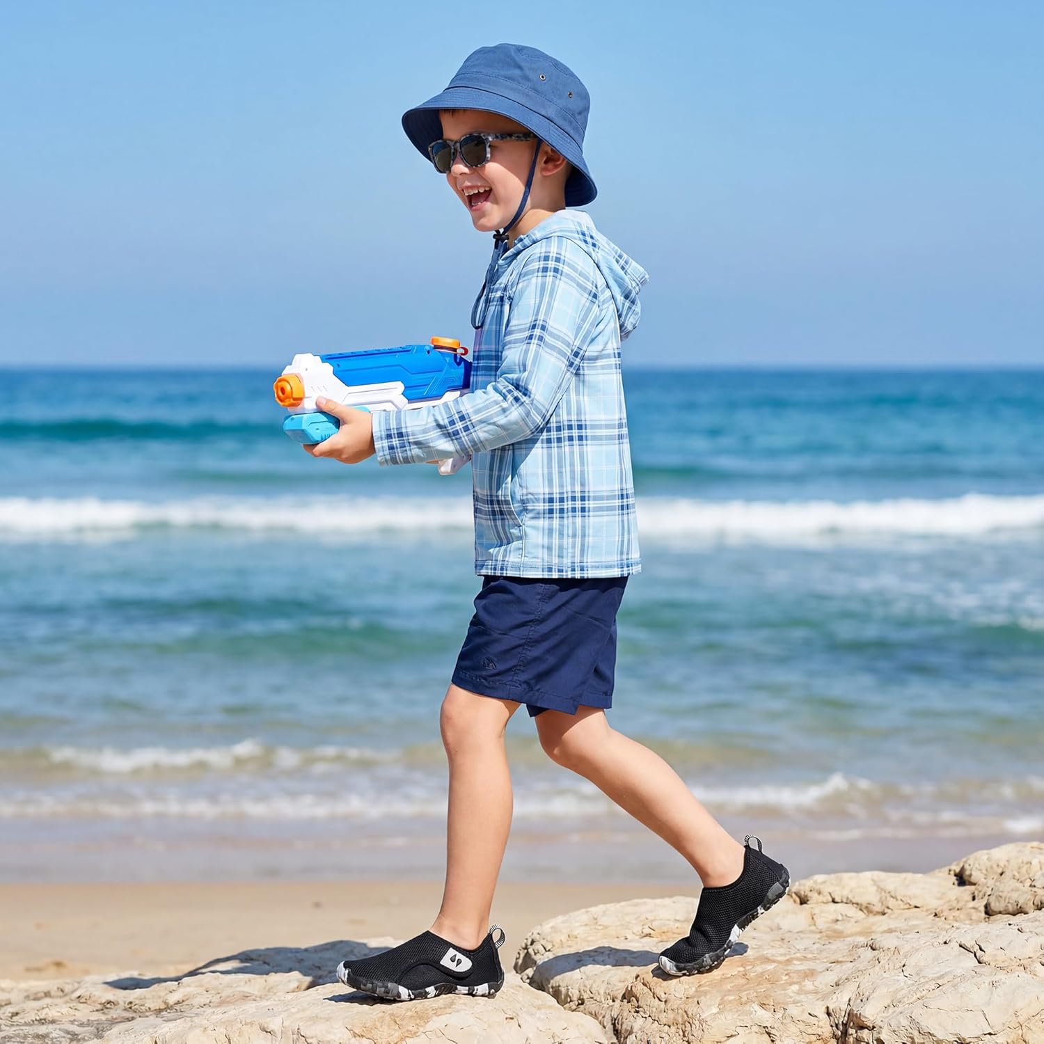 Stelle Toddler Water Shoes - Non-Slip Swim & Beach Footwear for Kids | Perfect for Hiking & Pool Fun