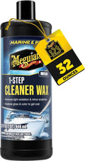 Meguiar's M5032 Marine/RV Cleaner Wax - One Step Formula for Shine & Protection | 32 Oz