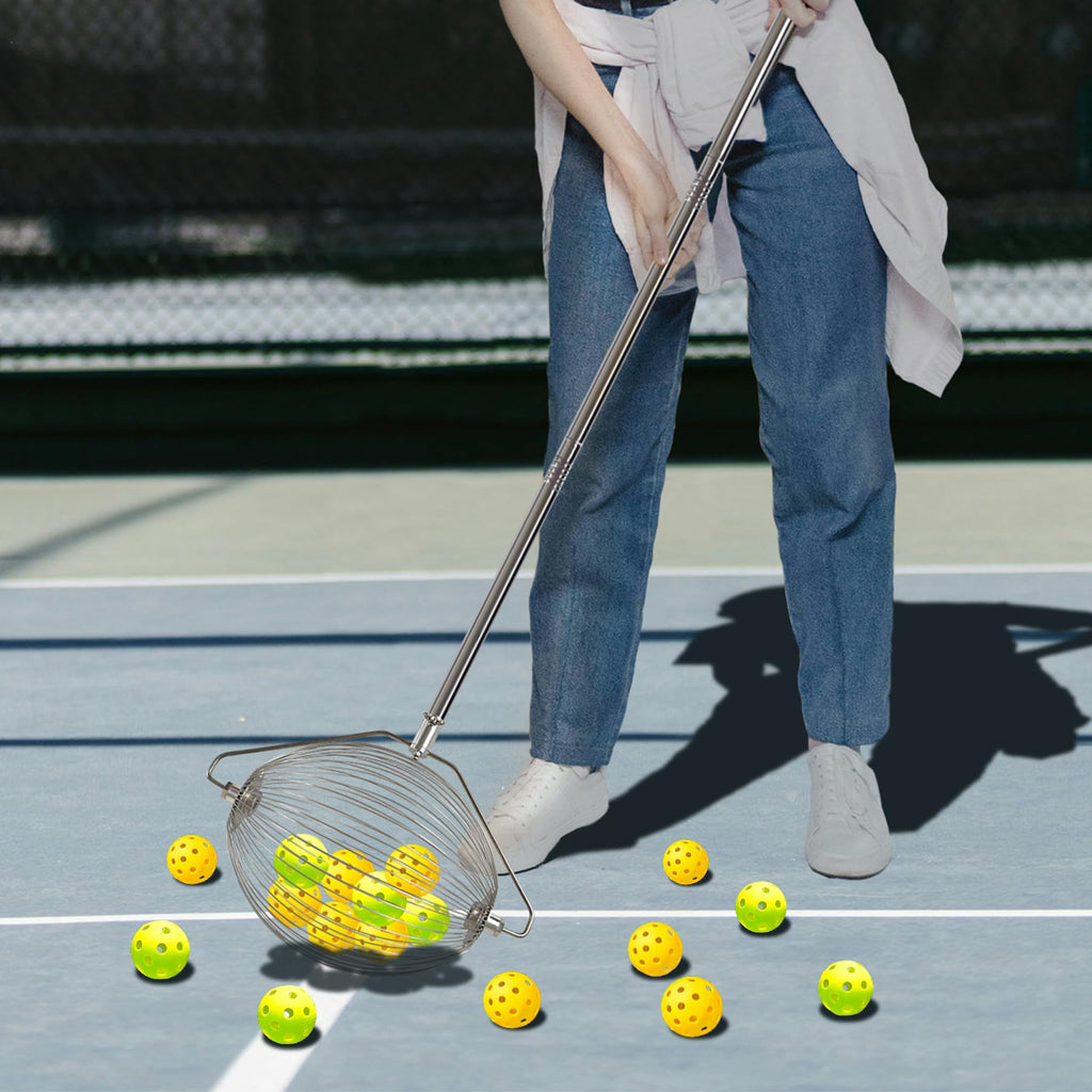 Voodans Tennis Ball Hopper Padel Balls Retriever Machine Ball Picker Upper Thrower Shagger Saver Collector