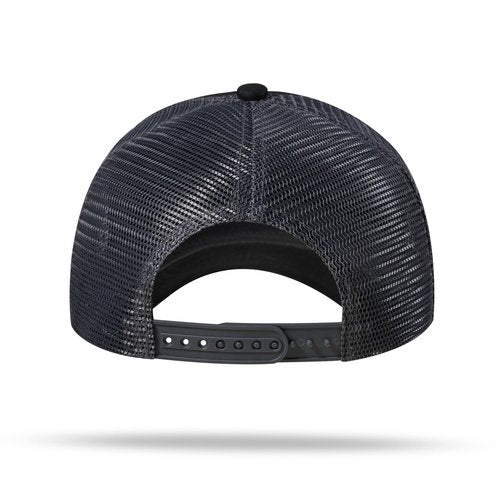 American Flag Trucker Hat - Snapback Hat, Baseball Cap for Men Women - Breathable Mesh Side, Adjustable Fit - for Casual Wear Black/Dark Gray