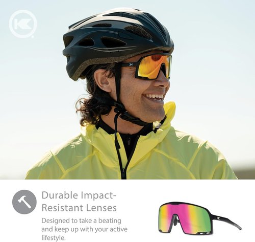 Knockaround Campeones Sport Sunglasses - UV400 Protection for Men & Women | Ideal for Baseball, Cycling & Running