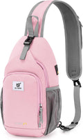 SKYSPER Sling Bag - RFID Crossbody Backpack for Travel & Hiking | Unisex Design in Pink
