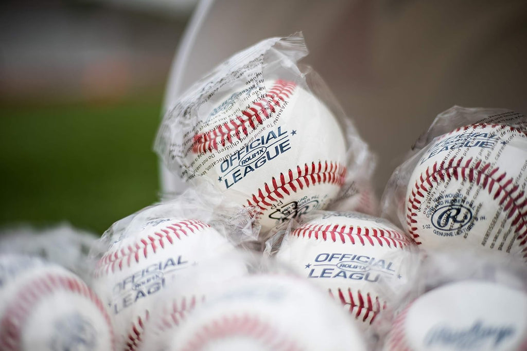 Rawlings Official League Youth Baseballs - Competition Grade, 30-Ball Bucket | ROLB1X