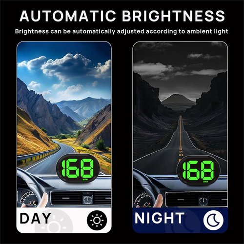 GPS Digital Speedometer for Car MPH, USB Connect Plug and Play for Car Truck Motor SUV All Vehicles, Automatic Brightness Adjustment,Large Font Display