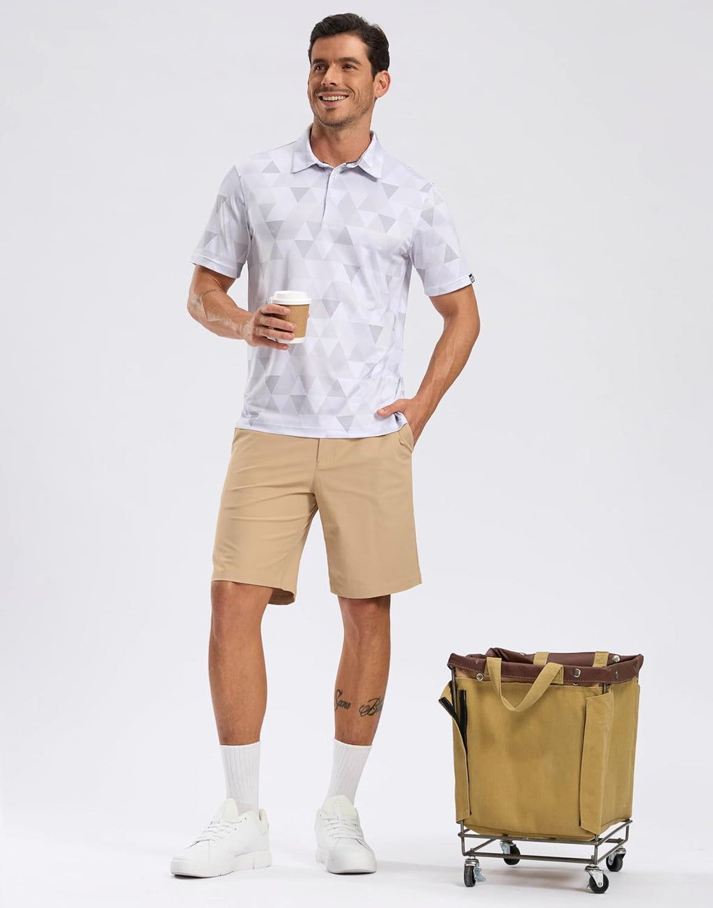 Skiennix Men's Golf Shirt - Short Sleeve Moisture-Wicking Polo | Lightweight Casual Fit