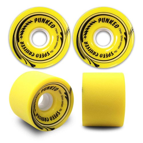 Yocaher Beach Series Complete Drop Through Skateboards Longboard w/Black Widow Premium 80A Grip Tape Aluminum Truck ABEC-9 Bearing 70mm Skateboard Wheels (Complete - DropThrou - 11 - Tropical Day)