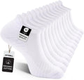 FITRELL Men's Athletic Running Ankle Socks - 6 Pack, Cushioned, Breathable, Anti-Blister, Low Cut