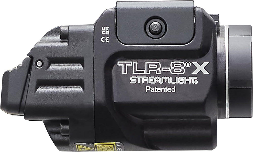Streamlight TLR-8 X Tactical Weapon Light - 500-Lumen with Integrated Red Laser & Mounting Kit | Black