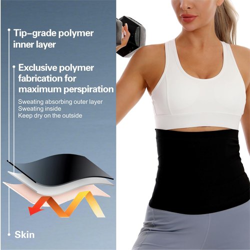 Dokelovy Sauna Suit Waist Trainer for Women,Sweat Waist Trimmer Belt Heat Trapping Weight Loss Shapewear for Women Belly Fat