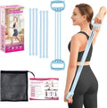 6 Gear Adjustable Resistance Bands - Comfort Grip Fitness Bands for Home Workouts | Unisex
