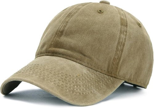 Edoneery Baseball Cap - Low Profile Adjustable Washed Cotton Golf Hat for Men & Women