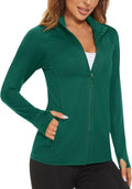 MAGCOMSEN Women's Lightweight Athletic Jacket - UPF 50+ Sun Protection, Full Zip, Long Sleeve, Hiking Ready
