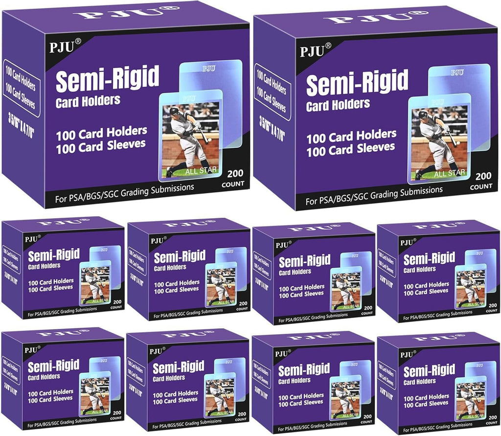 PSA Semi Rigid Card Holders & Sleeves - 1000ct Protectors for Graded Cards | Baseball & Trading Cards