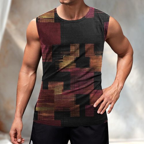 Domirica Men's Gym Tank Top - Quick Dry Breathable Sleeveless Workout Shirt for Yoga & Casual Wear