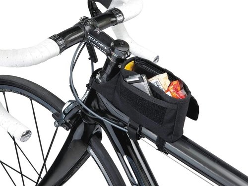 Topeak TriBag Frame Bike Bag (Large) – Top Tube Mounted Storage Pouch with Padded Main Compartment, Dual Side Pockets, and Secure Strap System for Easy Access on the Go