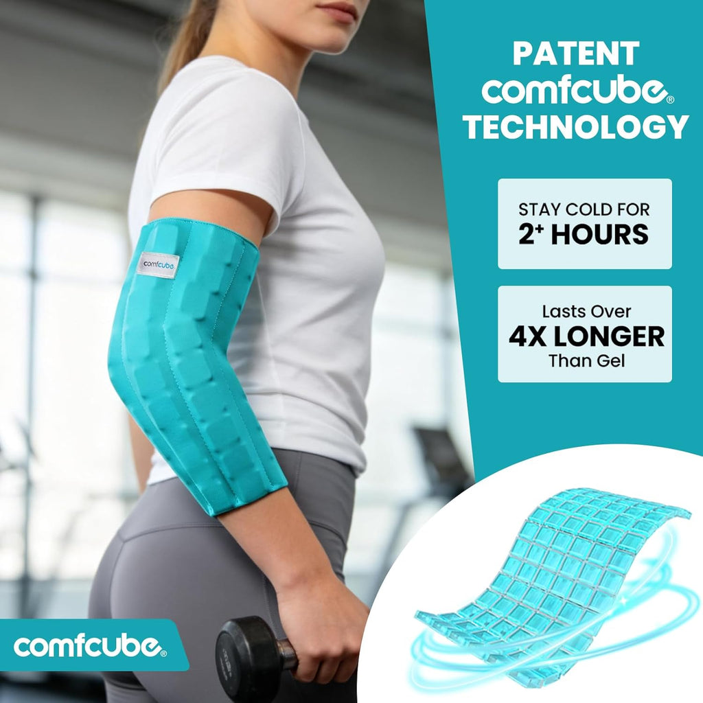 Skiennix Elbow Ice Pack Wrap - Long-Lasting Cold Compression Sleeve for Tendonitis & Pain Relief