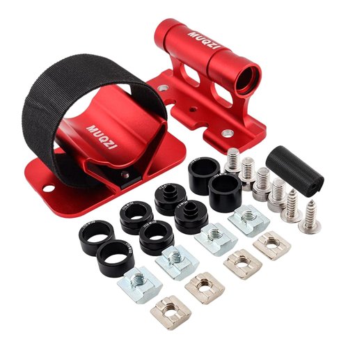 Fancyes Bike Fork Mount Car Roof Rack Support Bike Stand Aluminum Alloy Accessories Quick Release Thru Axle Carrier Bicycle Front Fork Fixed Clip, Red