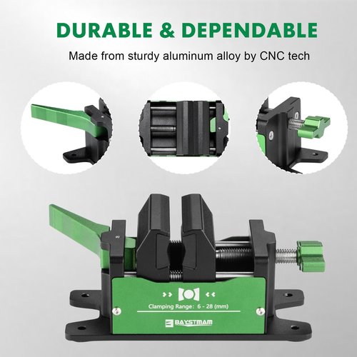 BAYSTMAM Golf Grip Kit Pro Vise Quick Release for Regripping Club Vice Clamp Golf Shaft Home Regrip Clamp Golf Repair Kit Removal Tool Aluminum Made