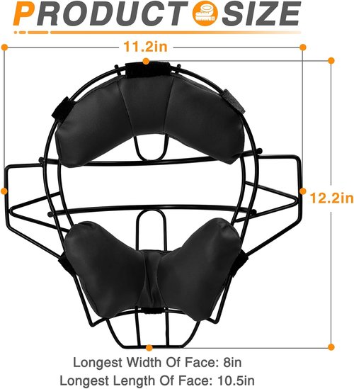 Baseball Catcher Mask by [Brand Name] - Lightweight Full Face Protection for Teens 13+ & Adults