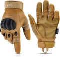 Glove Station Tactical Gloves - Touchscreen Utility Gear with Hard Knuckle Protection | Tan, X-Large
