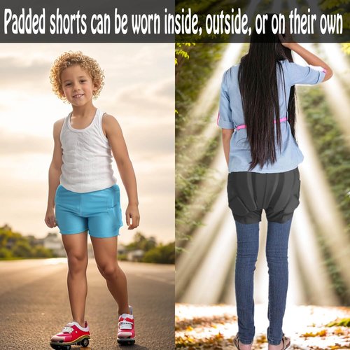 YEBCKZL 3D Hip Protective Pads Ski Pants-Thickened EVA Skateboard Crash Pad for Skating ,Padded Shorts Protective Gear for Hips Tailbone