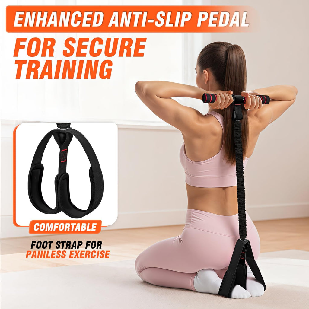 Pedal Resistance Bands by Skiennix - Upgrade Women’s Exercise Bands for Full Body Training | Ideal for Core, ABS, Legs, Glutes, Arms