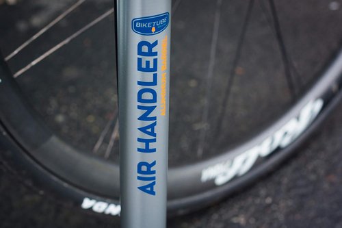 BIKETUBE Air Handler Bike Floor Pump - High Pressure Bicycle Pump with Industrial Gauge | Fits Presta & Schrader Valves, Kraton Grip